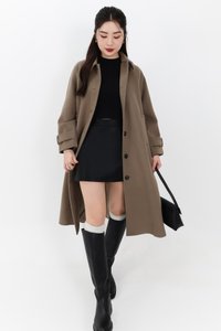 Wynnie Wool Coat in Etoupe