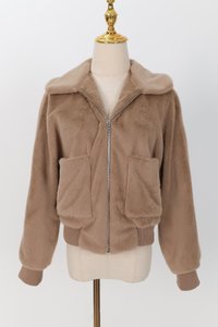 PREORDER | Ferra Furry Jacket in Light Brown