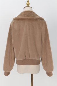 PREORDER | Ferra Furry Jacket in Light Brown