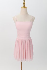 Mardy Mesh Romper Dress in Light Pink