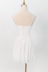 Mardy Mesh Romper Dress in White