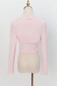 Bren Bolero Top Set in Light Pink