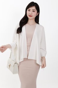 Kedy Knit Throwover in White