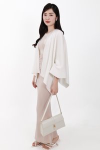 Kedy Knit Throwover in White