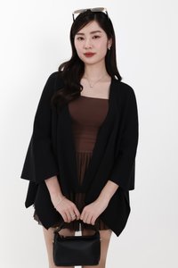 Kedy Knit Throwover in Black