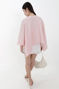 Kedy Knit Throwover in Pastel Pink