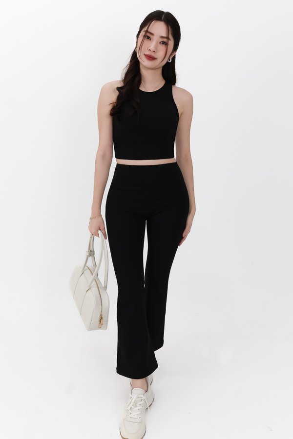 Annie Athleisure Co-ord Set in Black ( Petite Length )
