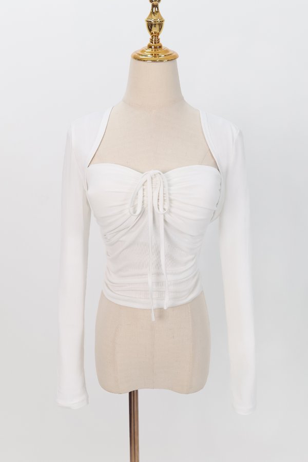 Bren Bolero Top Set in White