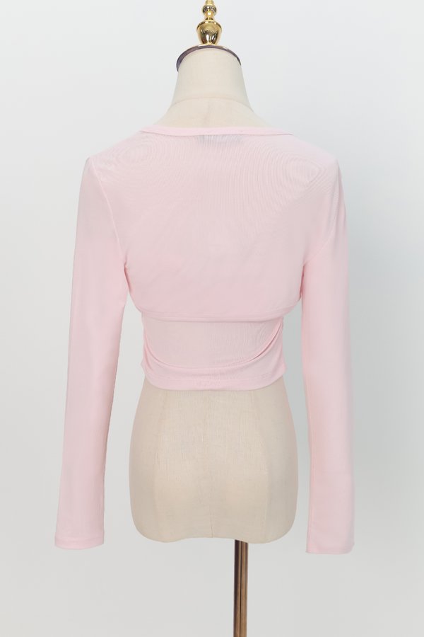 Bren Bolero Top Set in Light Pink