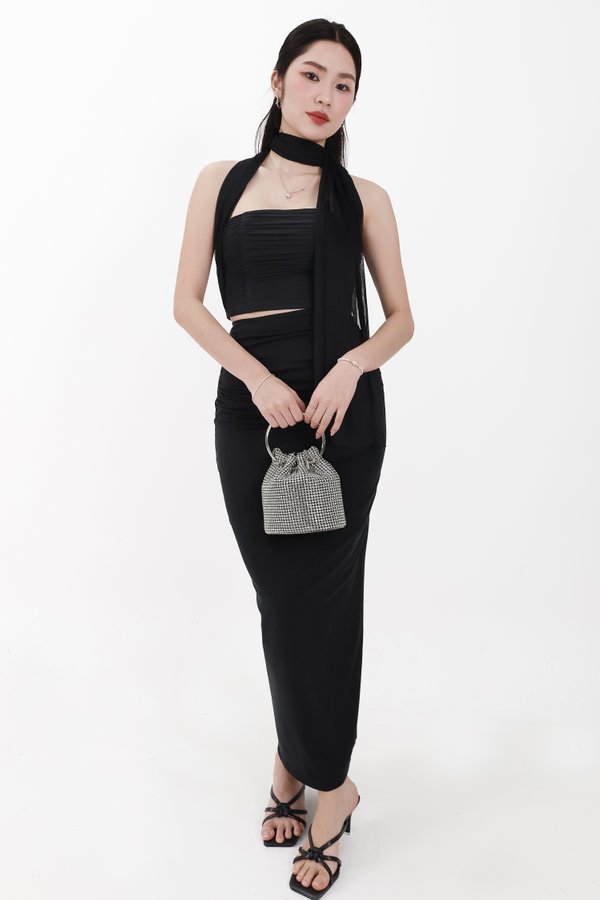 Merel Multi Way Mesh Top in Black