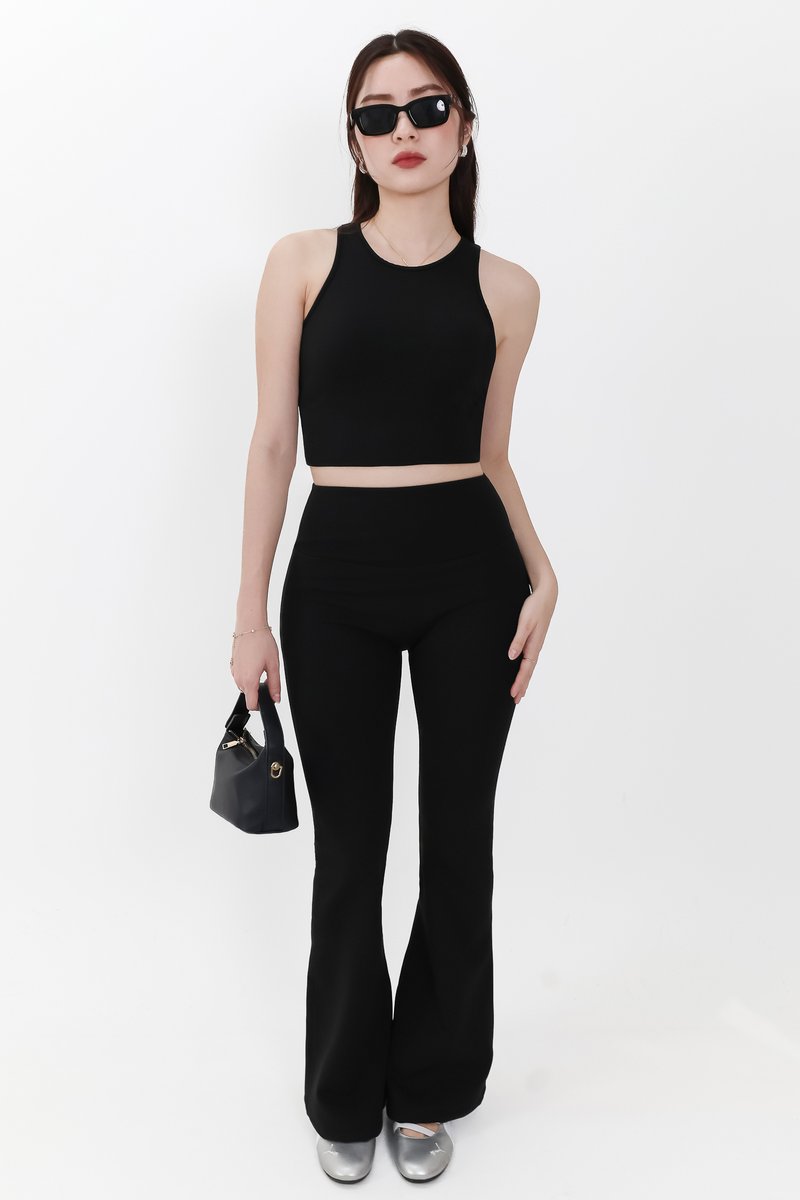 Annie Athleisure Co-ord Tank Top in Black