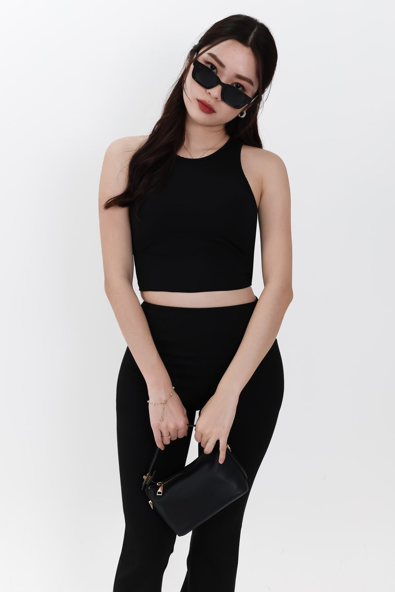 Annie Athleisure Co-ord Set in Black ( Regular Length )