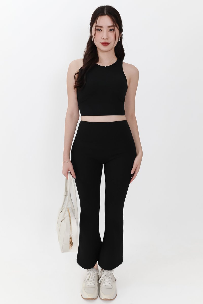 Annie Athleisure Co-ord Set in Black ( Petite Length )