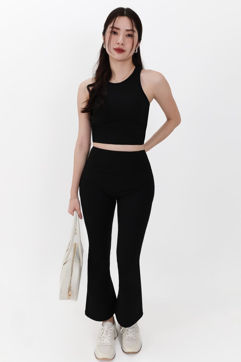 Annie Athleisure Co-ord Set in Black ( Petite Length )