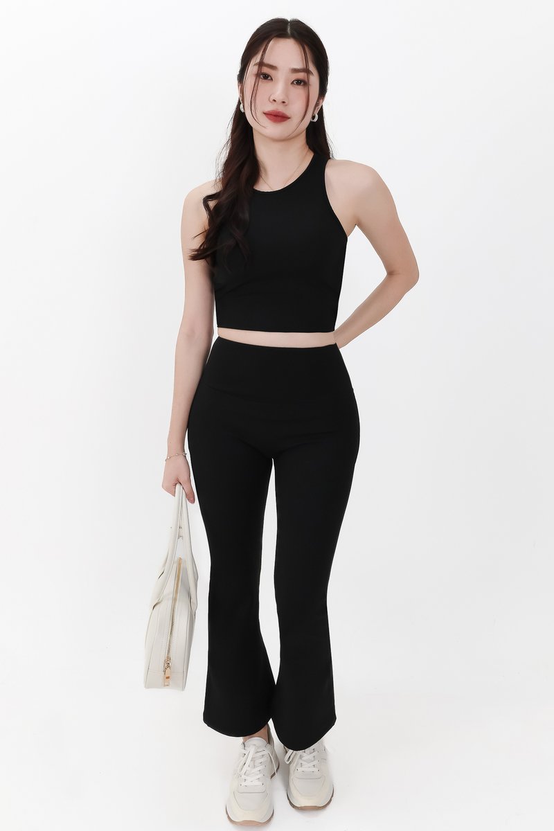 Annie Athleisure Co-ord Set in Black ( Petite Length )