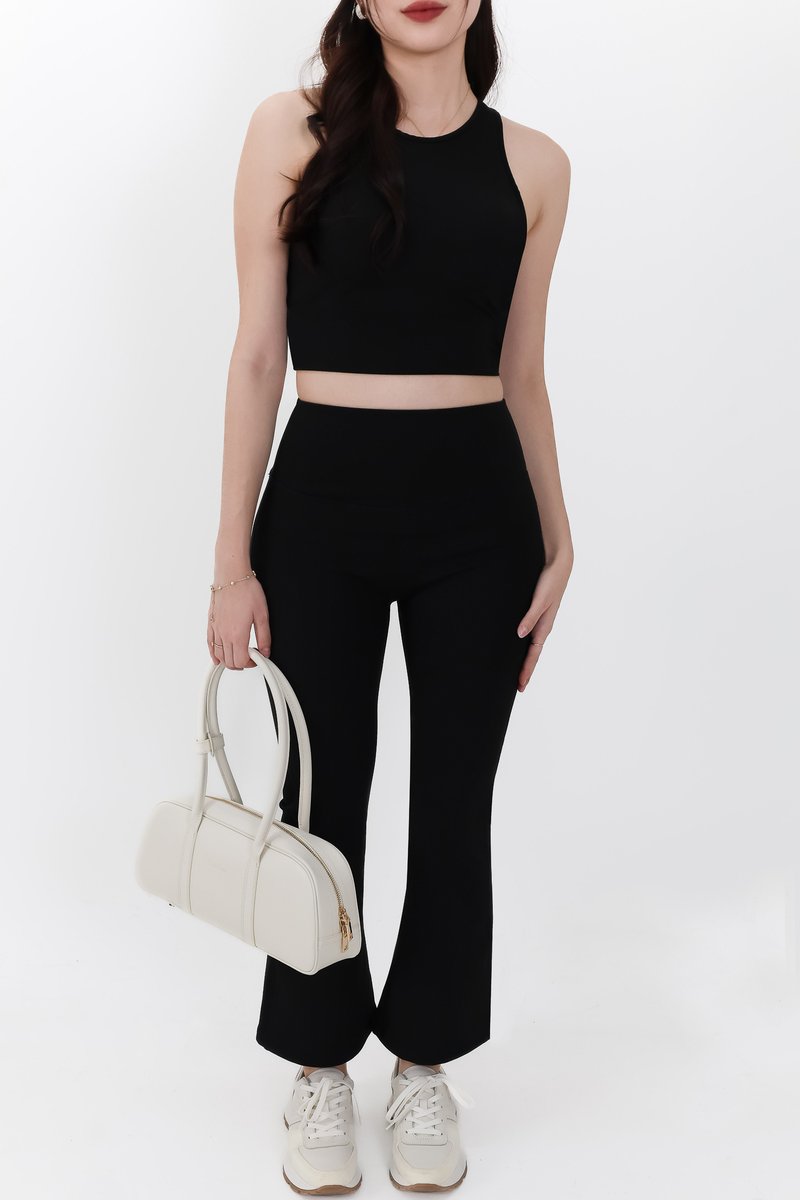 Annie Athleisure Co-ord Set in Black ( Petite Length )