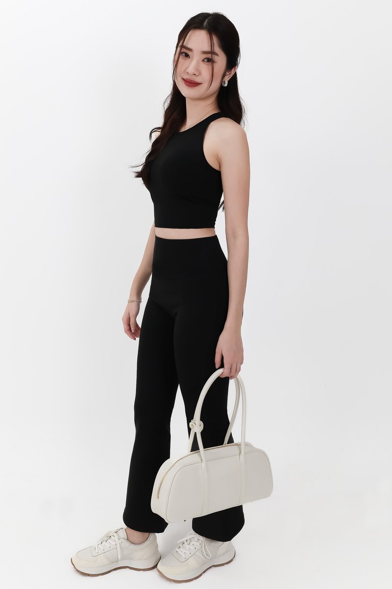Annie Athleisure Co-ord Set in Black ( Petite Length )