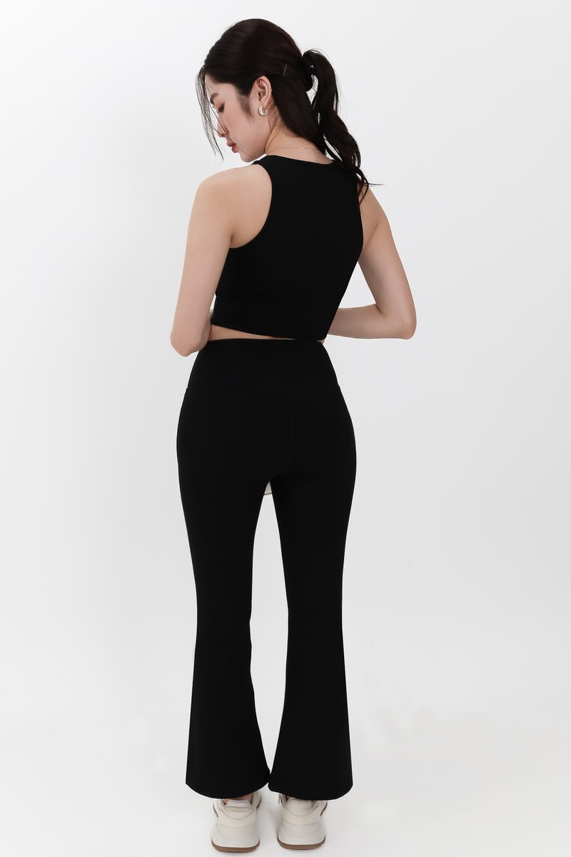 Annie Athleisure Co-ord Set in Black ( Petite Length )