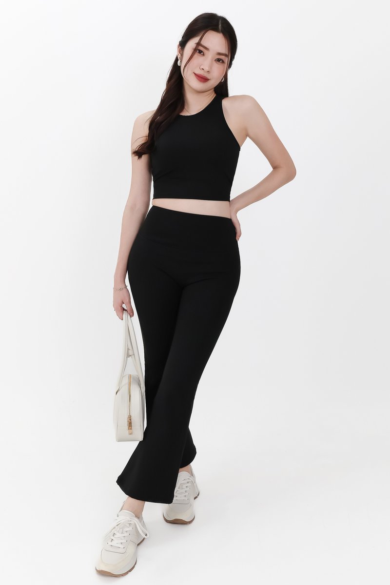 Annie Athleisure Co-ord Set in Black ( Petite Length )