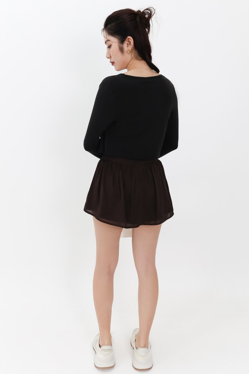 Chaeyi Cardigan Top Set in Black