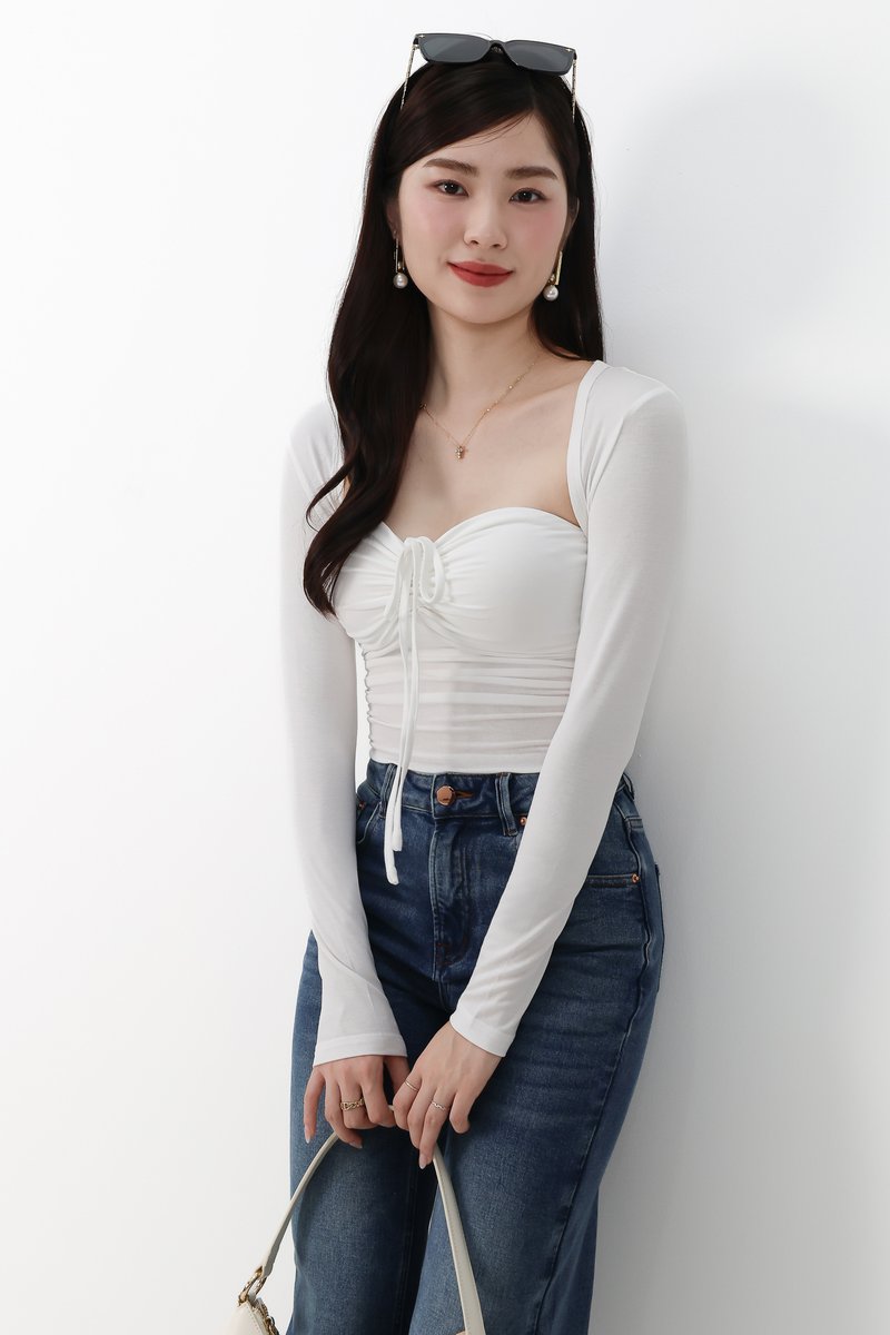 Bren Bolero Top Set in White