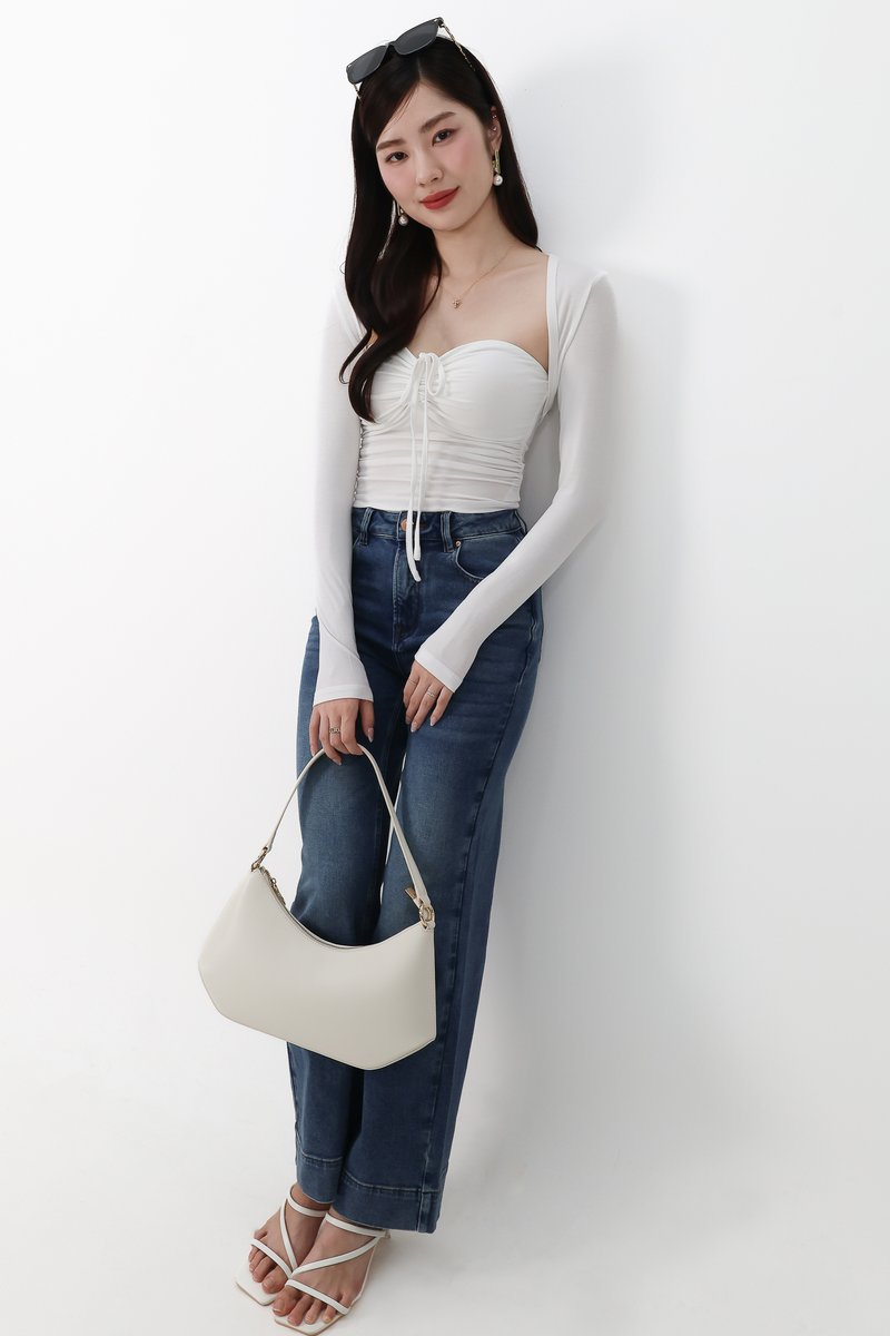 Bren Bolero Top Set in White