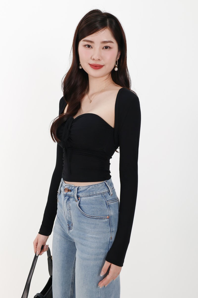 Bren Bolero Top Set in Black