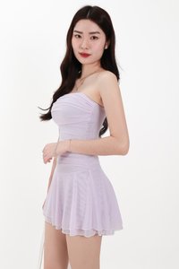 Marley Mesh Co-ord Set in Pale Lilac V2