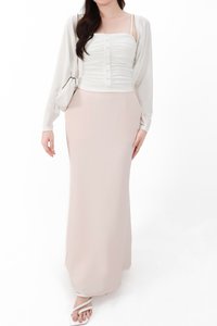 CNY2026 | Bora Bolero Ruched Top Set in White