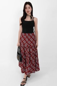 Roxanne Ruched Top with Sash in Black