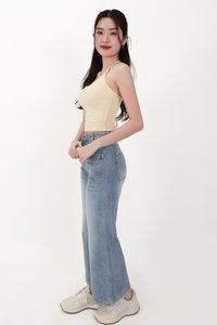 CNY2026 | Daryl Double Pocket Denim Jeans in Light Wash ( Petite Length )