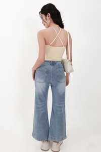 CNY2026 | Daryl Double Pocket Denim Jeans in Light Wash ( Petite Length )