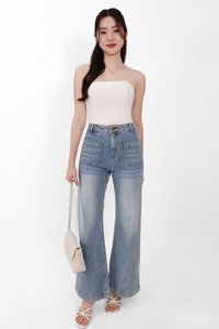 Lia Lace Bolero Halter Top Set in White