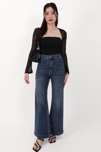 CNY2026 | Daryl Double Pocket Denim Jeans in Dark Wash ( Regular Length )