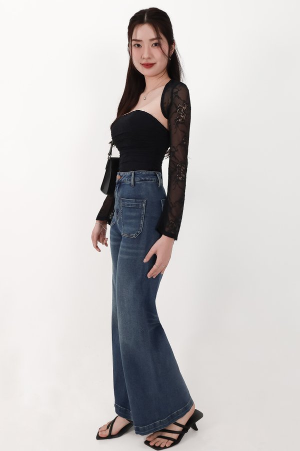 CNY2026 | Daryl Double Pocket Denim Jeans in Dark Wash ( Regular Length )