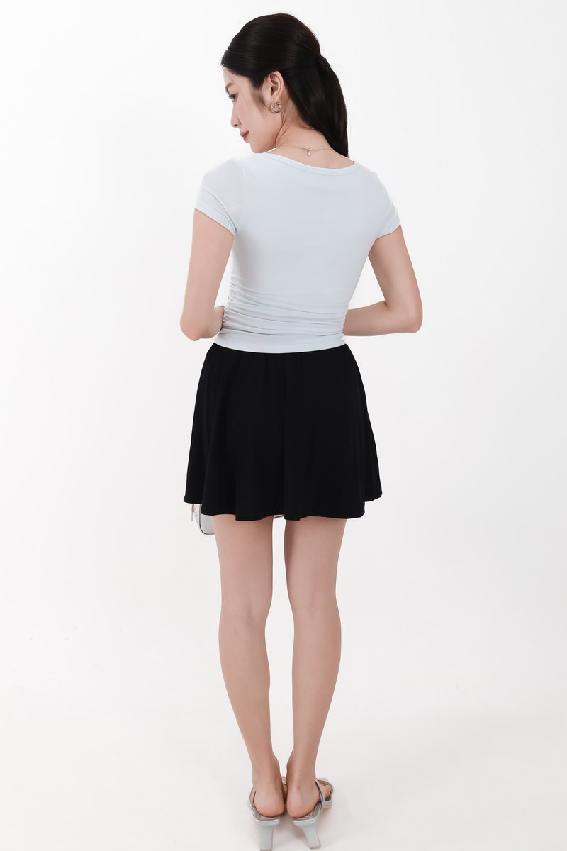 Carol Co-ord Drawstring Skorts in Black