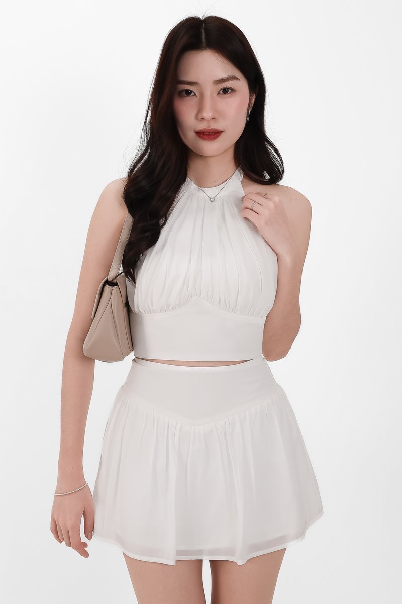 Camila Co-ord Set in White