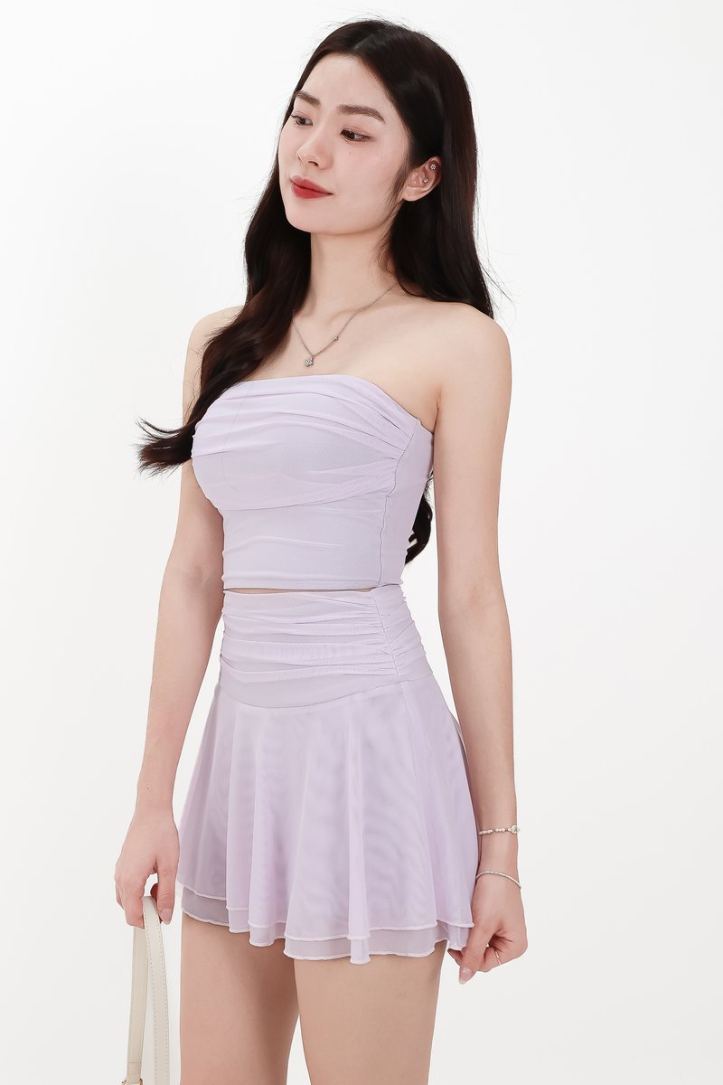 Marley Mesh Co-ord Set in Pale Lilac V2