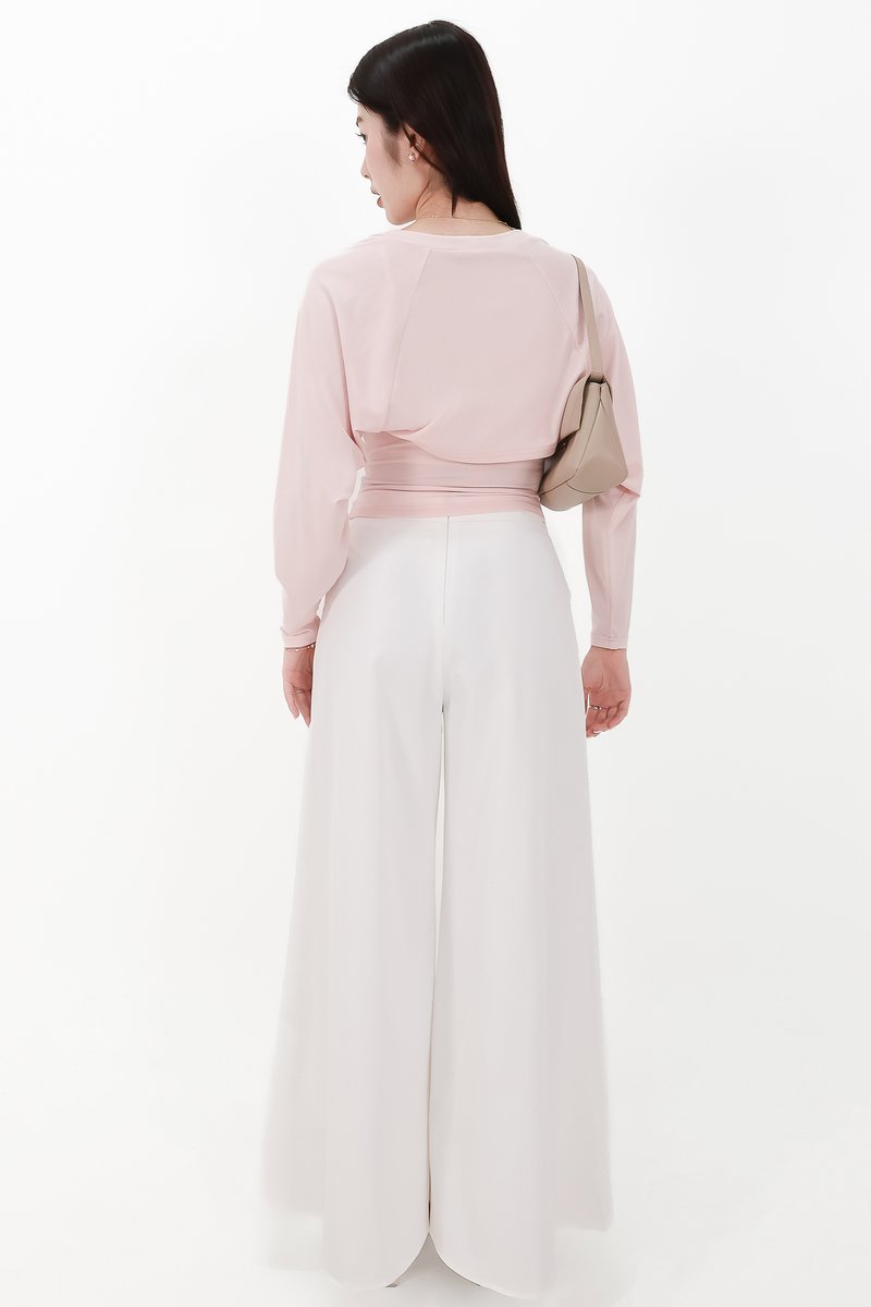 CNY2026 | Bora Bolero Ruched Top Set in Light Pink