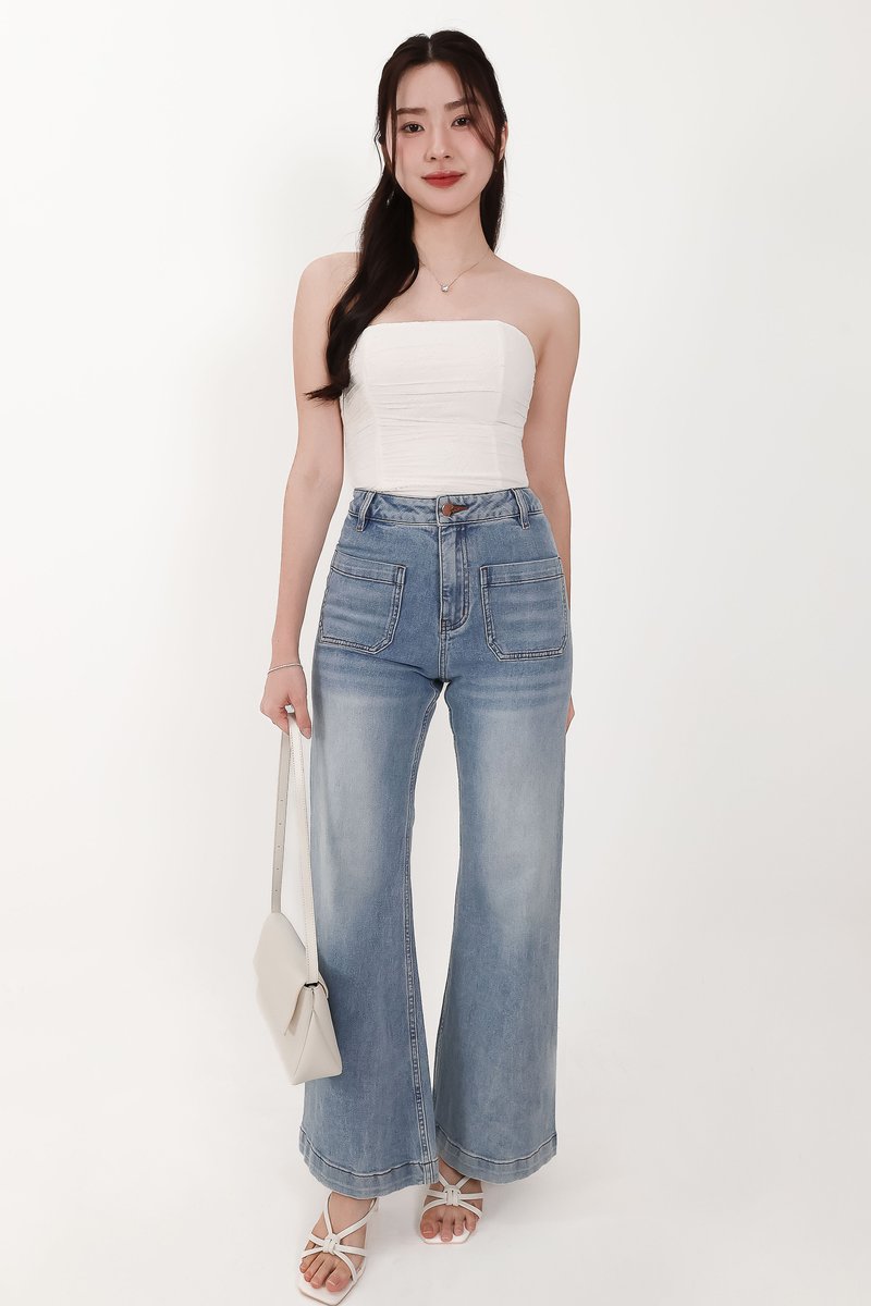 CNY2026 | Daryl Double Pocket Denim Jeans in Light Wash ( Regular Length )