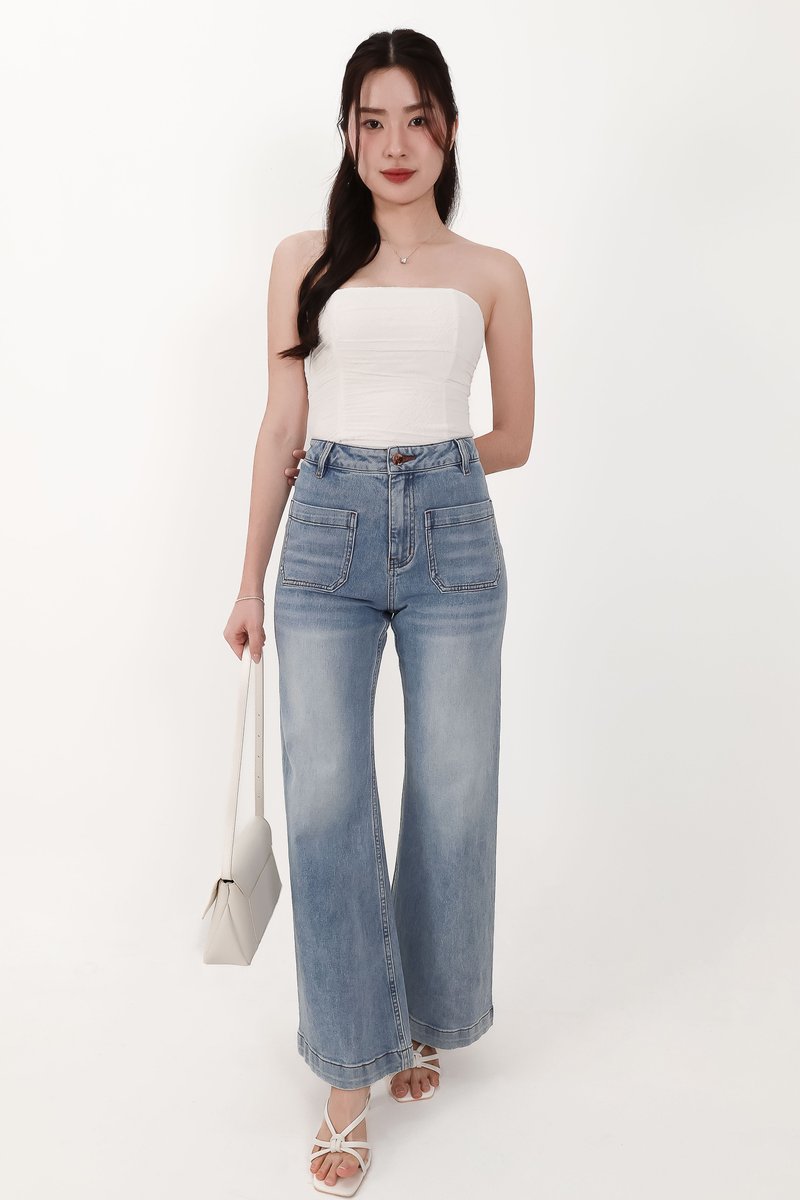 CNY2026 | Daryl Double Pocket Denim Jeans in Light Wash ( Regular Length )