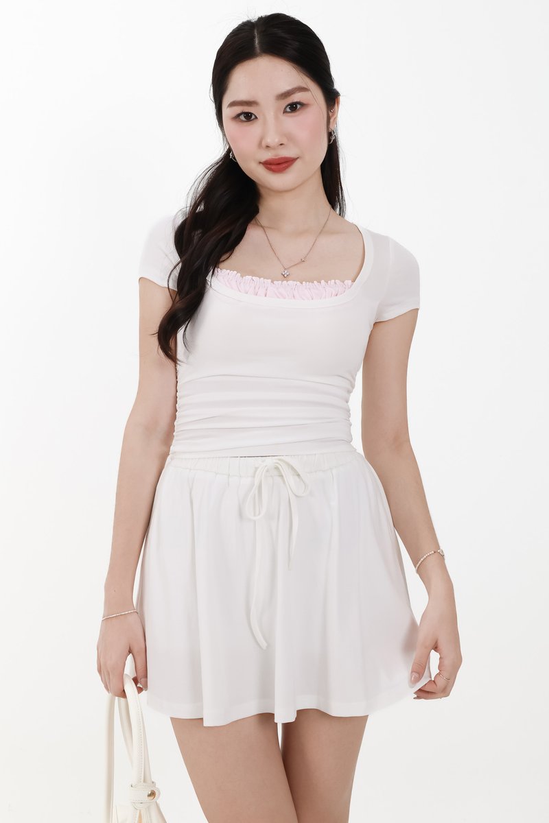 Carol Co-ord Set in White