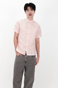 CNY2026 | Oriental Men Shirt in Pink