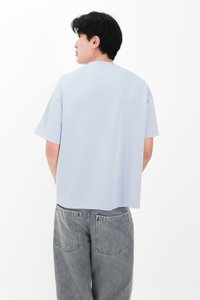 CNY2026 | Casual Men Pocket Tee in Light Blue