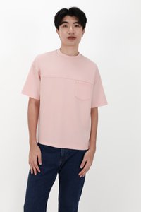 CNY2026 | Casual Men Pocket Tee in Light Pink