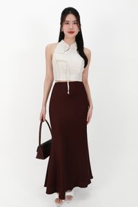 CNY2026 | Oriental Women Cheongsam Top in Light Champagne