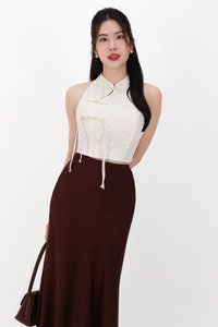 CNY2026 | Oriental Women Cheongsam Top in Light Champagne