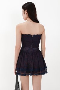 CNY2026 | Freesa Floral Mesh Co-ord Top in Midnight X Red