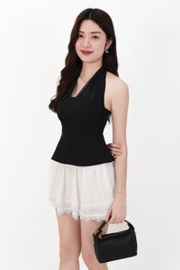 CNY2026 | Megan Multi Way Mesh Top in Black