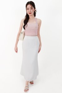CNY2026 | Cassi Co-ord Mermaid Skirt in White ( Regular Length )